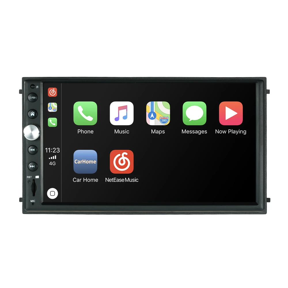 Clearance Car Audio Touchscreen Player 7" Double Din HD BT AM/FM with Rearview Camera for iPhone Android Phones 11