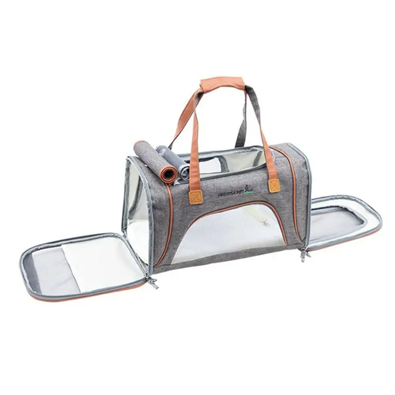 

Soft Sided Pet Carrier Floded Mesh Dog Cat Tote Handbag Shoulder Crossbody Bag