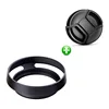 Metal Vented Lens Hood 49mm 52mm 58mm 55mm 62mm 67mm 72mm 77mm 82mm Screw-in Lente Protect + Cap For Leica Canon Nikon Sony ► Photo 1/6