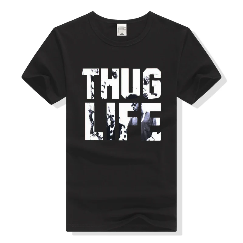 

TEEWINING Men T Shirt Hip Hop Thug Life T-Shirt 2Pac Tshirt Tupac Hiphop Tee