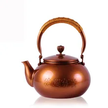 1.2L ручной работы медный чайник стекло самовар керамические эмалированные из глины эмалированный чайник металлической посуды зеленый чай пуэр подарок японский