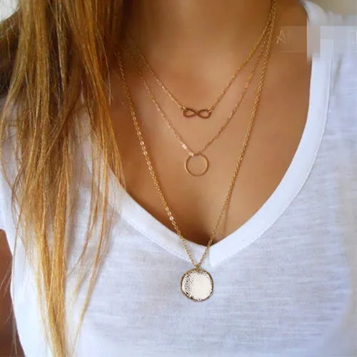 

vintage infinity neklace women pendant necklace fashion jewelry gold color maxi necklace colar feminino necklaces & pendants