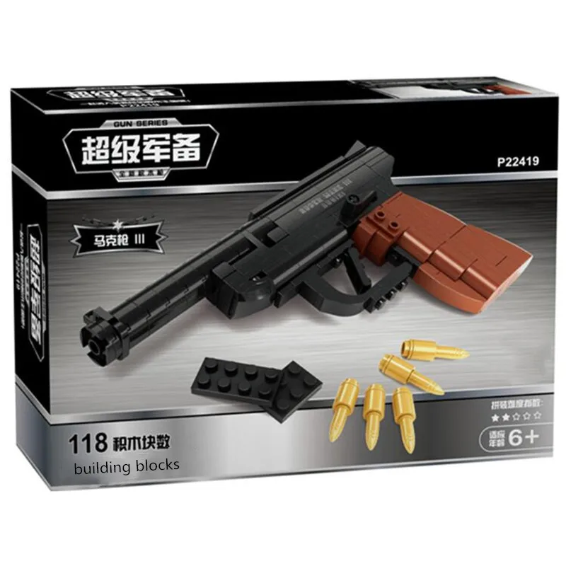 SWAT снайперская винтовка пистолет Desert Eagle наборы строительные блоки детские