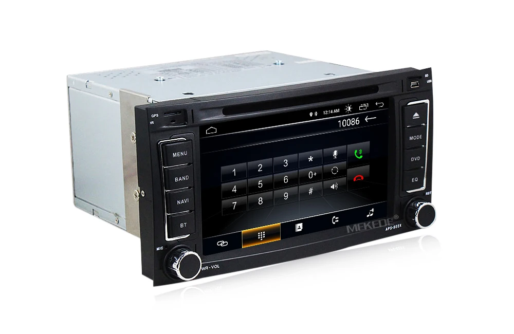 Best 1024X600 Android 8.1 CAR DVD GPS For VW Volkswagen Touareg T5 Transporter Multivan dvd player navigation radio Microphone gift 12