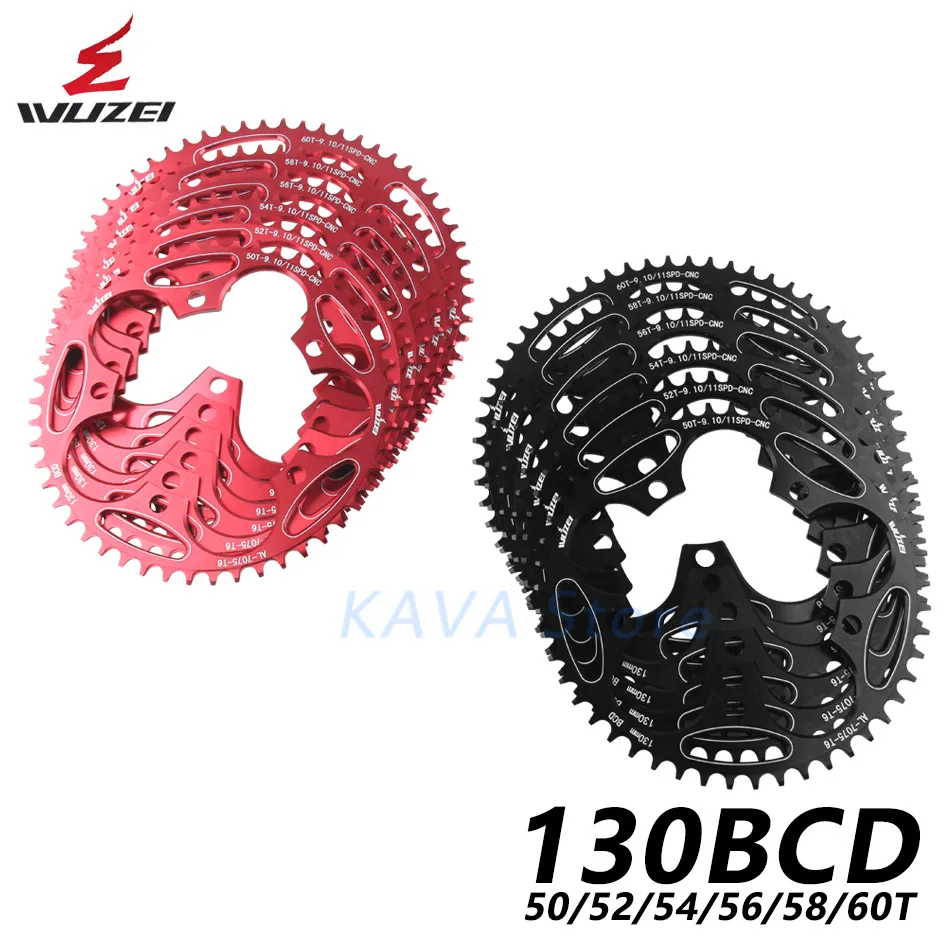 Звездочки для шоссейного велосипеда wugnai 130BCD круглая Звездочка 50T 52T 54T 56T 58T 60T