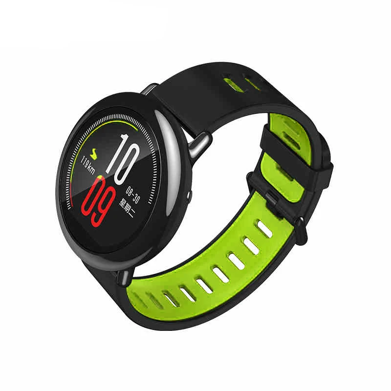 Ремешок 22 мм для Xiaomi Huami Amazfit Pace, сменные силиконовые браслеты для samsung gear S3 Frontier, Классический ремешок для часов