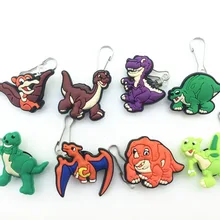 8 шт. Покемон Пикачу динозавр аксессуары для обуви обувь шармы с молнией Потяните молнии слайдер для куртки рюкзак сумка