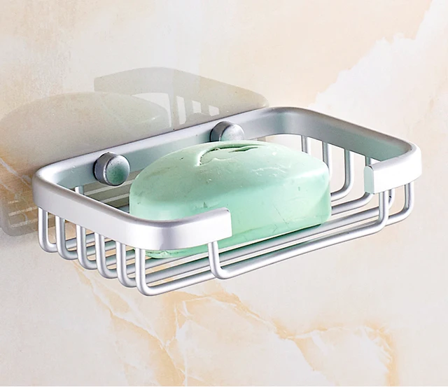 E Aluminum Soap Box Rack Stand Bathroom Small Net E Aluminum Soap Box Rack Stand Bathroom Small Net Wall Pendant Free Shipping