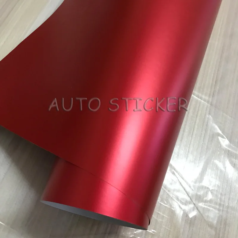 red matte metallic satin car wraps car sticker 6