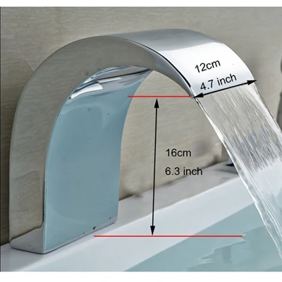 Оптом и в розницу Продвижение хромированная отделка Bathrom ванна кран Носик палуба крепление - Цвет: Коричневый