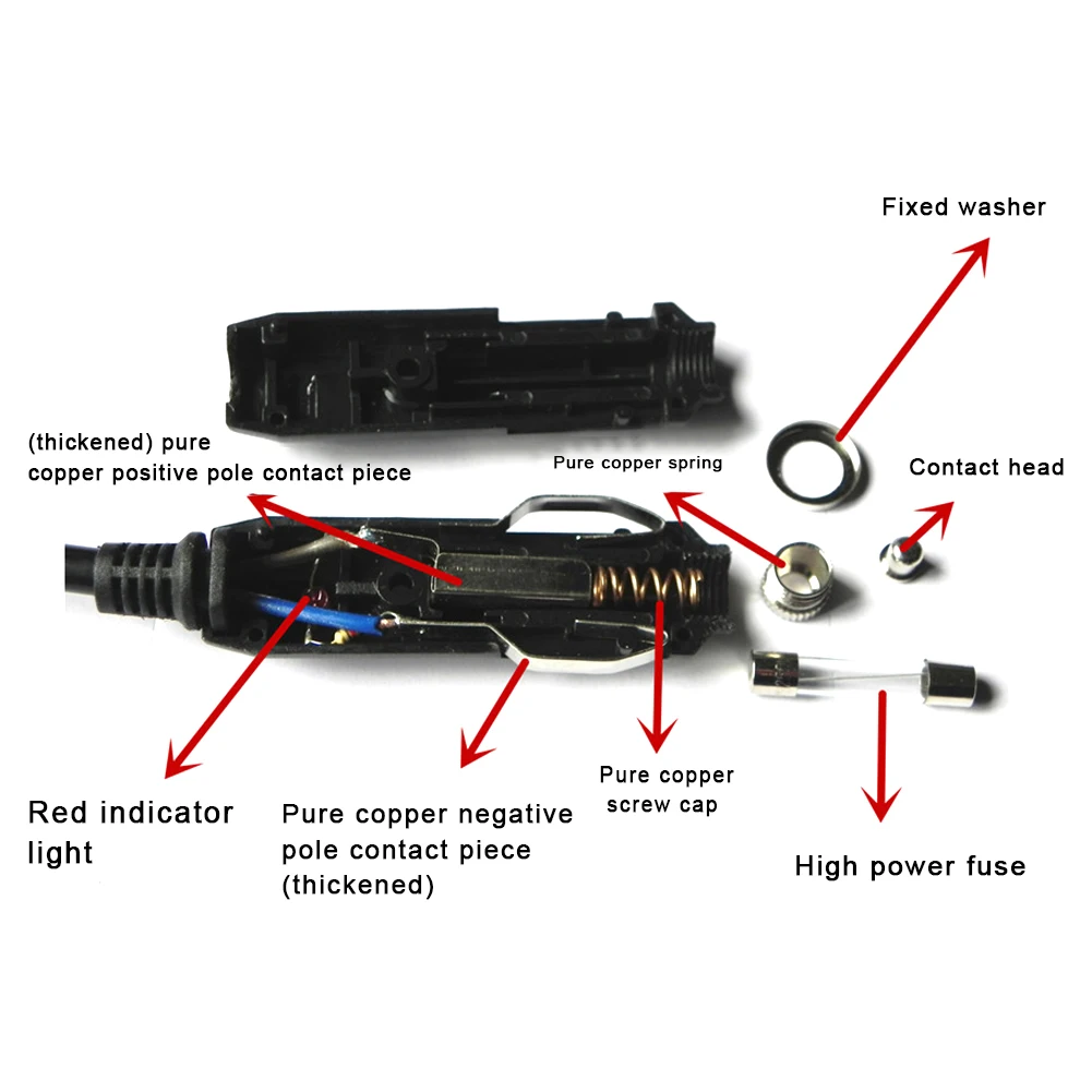 12 V/24 V сигареты светильник er штекер для автомобильных электрических Приспособления сигареты светильник er Plug со светодиодным индикатором светильник внутри 20A