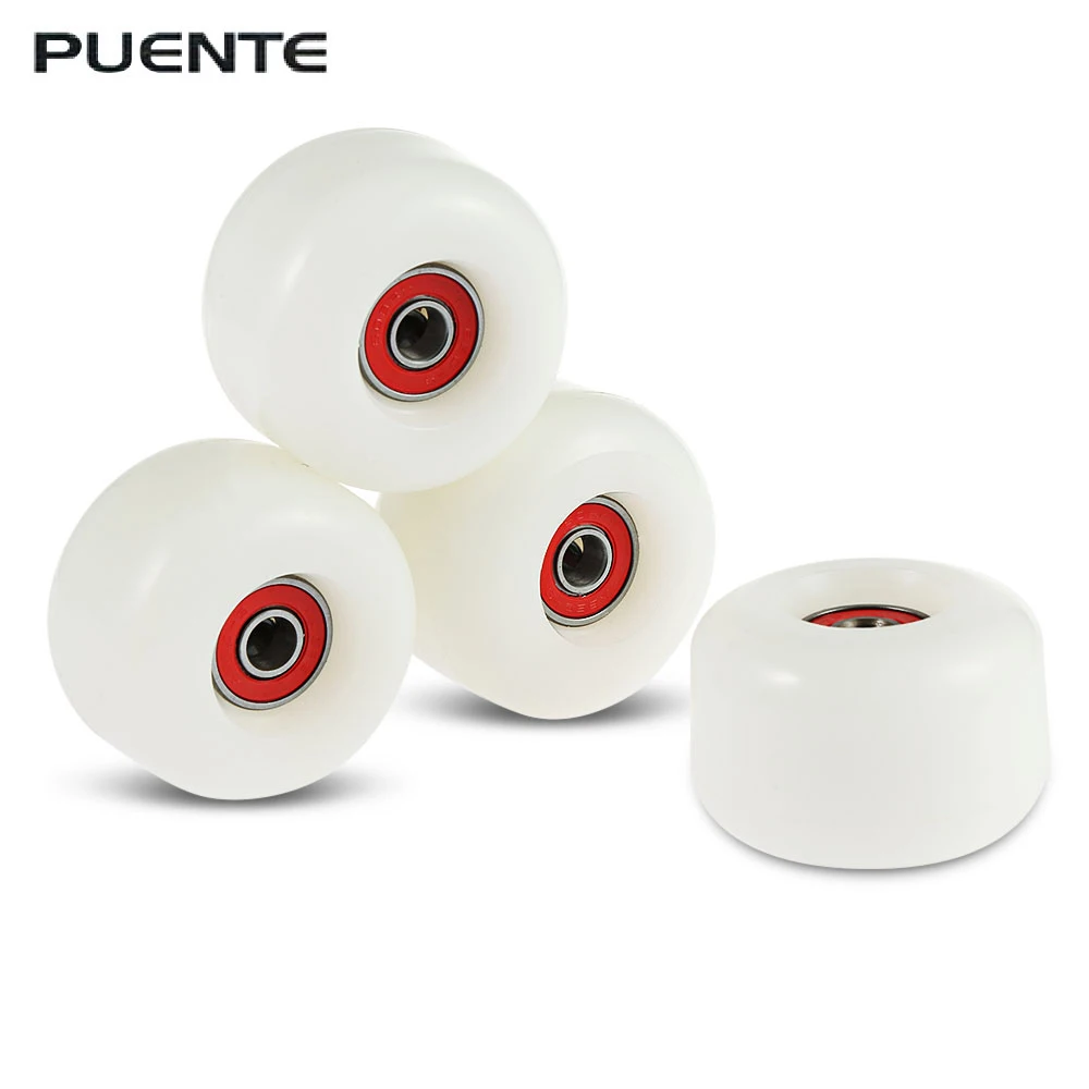 

4pcs Cruiser Skateboard Wheels 55*60mm Durable PU Wheels Longboard Cruiser Wheels with ABEC-9 Bearings
