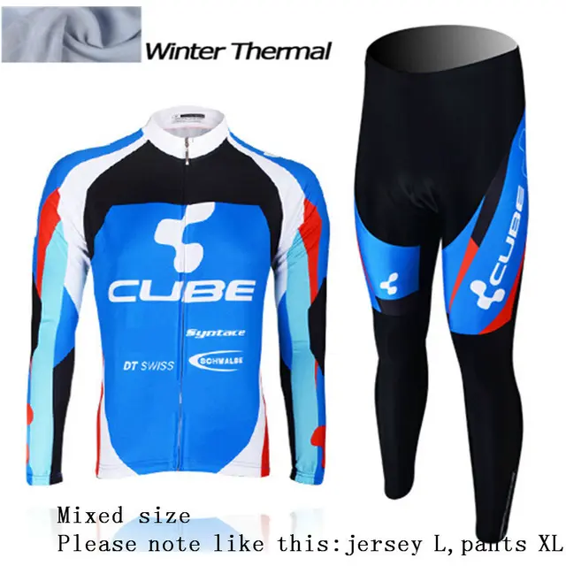 winter Cycling clothing thermal fleece long sleeve men hombre cycling