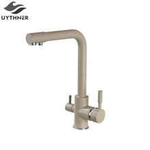 Newly Arrival US Free Shipping Deck Mounted Kitchen Faucet Mixer Painting Faucet Tap