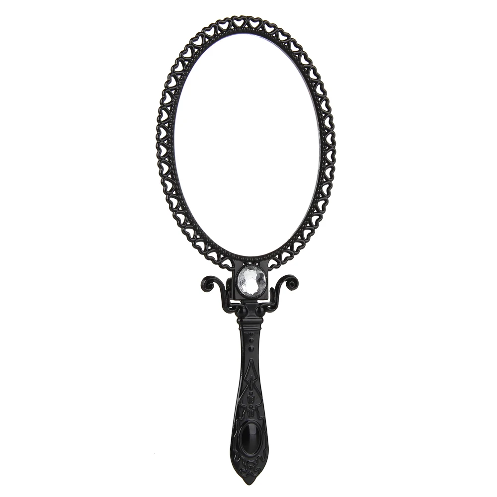 

1PCS Foldable Mirror Antique Style Makeup Hand Held Mirror Black For Eyelash Extension Mirror Packet Beauty Tool Make Up Mirrors