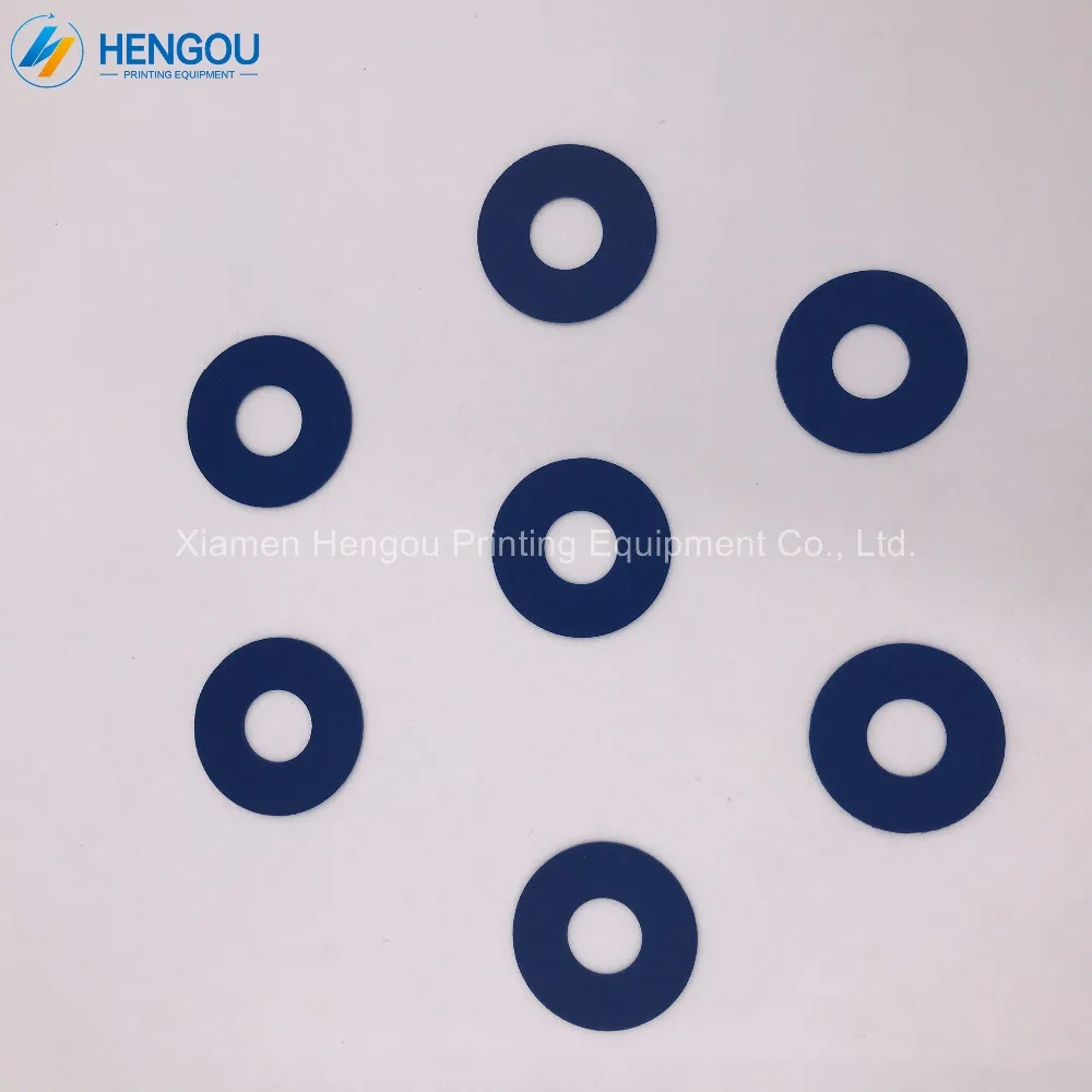 100 шт. синяя резиновая присоска для печатной машины Hengoucn Размер 32x13x0,8 мм резиновая присоска 66.028,401