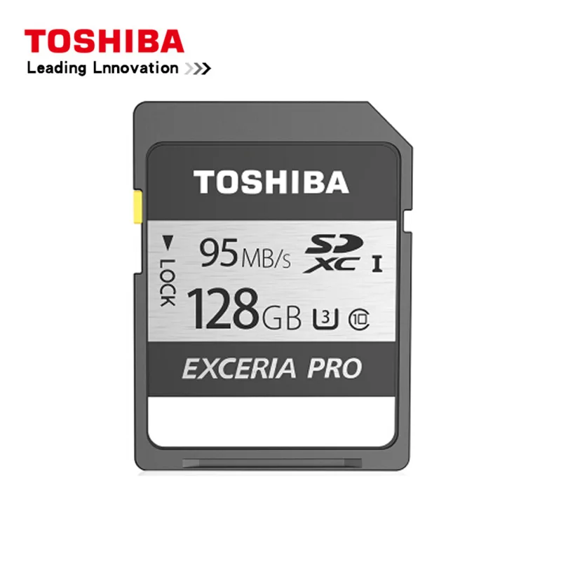 100% Оригинал TOSHIBA sd карта EXCERIA PRO 128 Гб 64 ГБ 32 класс 10 UHS I U3 SDHC SDXC Carte SD памяти 95 МБ/с./с