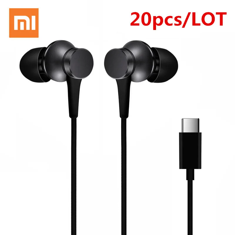Наушники Xiaomi Piston 3 20 шт./лот USB Type C Mi 5 мм Fresh Edition гарнитура с микрофоном для