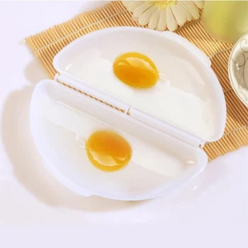 

High Quality Useful Two Eggs Microwave Omelet Cooker Pan Microwavable Cooker Omelette Eggs Steamer Home Kitchen