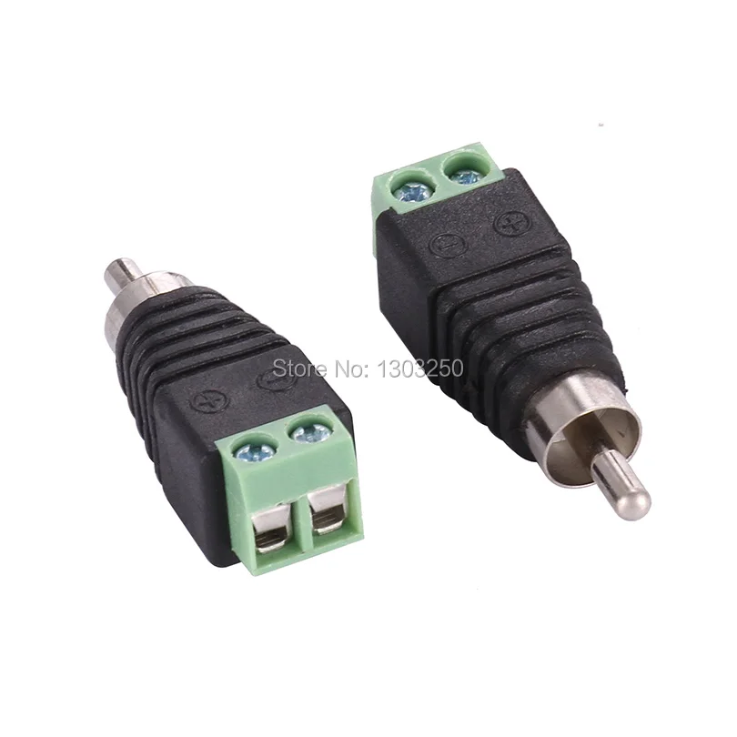 100 шт. Coax CAT5 для камеры CCTV RCA Видео Аудио AV Balun Разъем Мужской Adatper разъем|cat5 connector|cat5