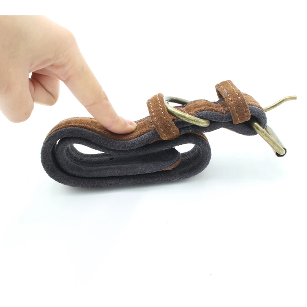 Traditional Brown Adjustable Pet Dog Puppy Cowhide Collar