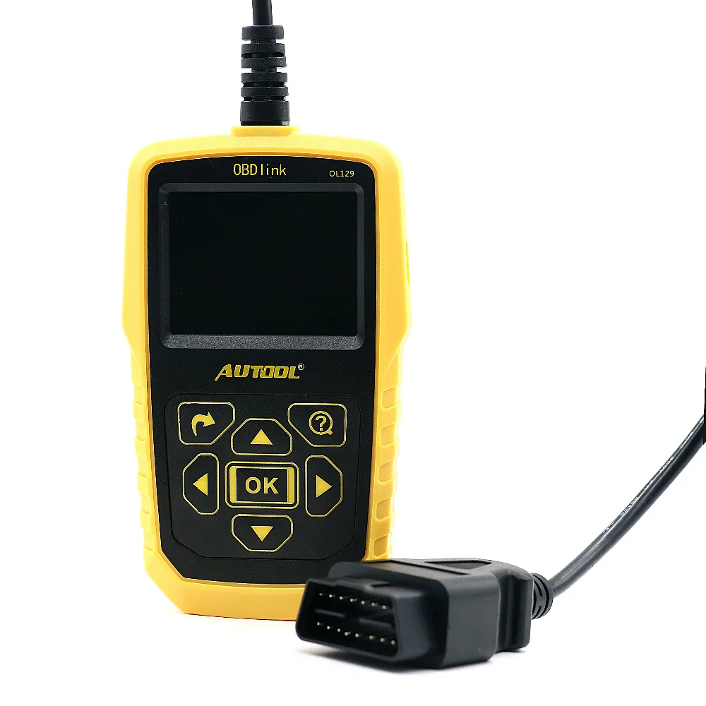 2018 новые autool ol129 OBD2 код сканер Батарея Мониторы диагностический инструмент OBD2 Интерфейс живой поток данных может универсальный инструмент