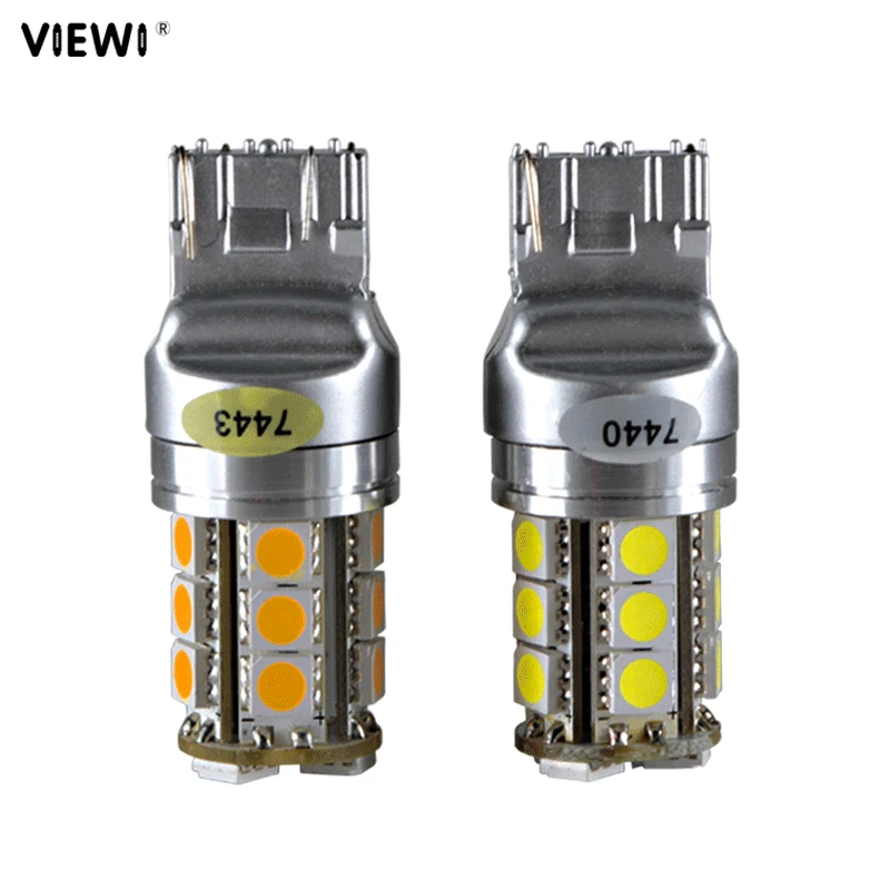 Светодиодсветодиодный лампа T20 LED W21W W21/5W WY21W 7440 7443 светодиодная Одиночная 12 В 24 4 Вт