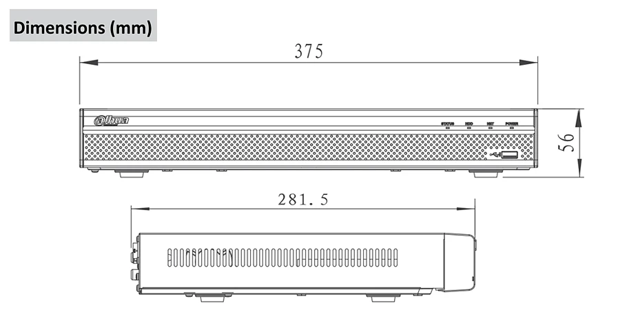 Dahua 8CH 16CH 32CH NVR4208-4KS2 NVR4216-4KS2 NVR4232-4KS2 4K и H.265 Lite Сетевой Видео Регистраторы с 2SATA Интерфейс