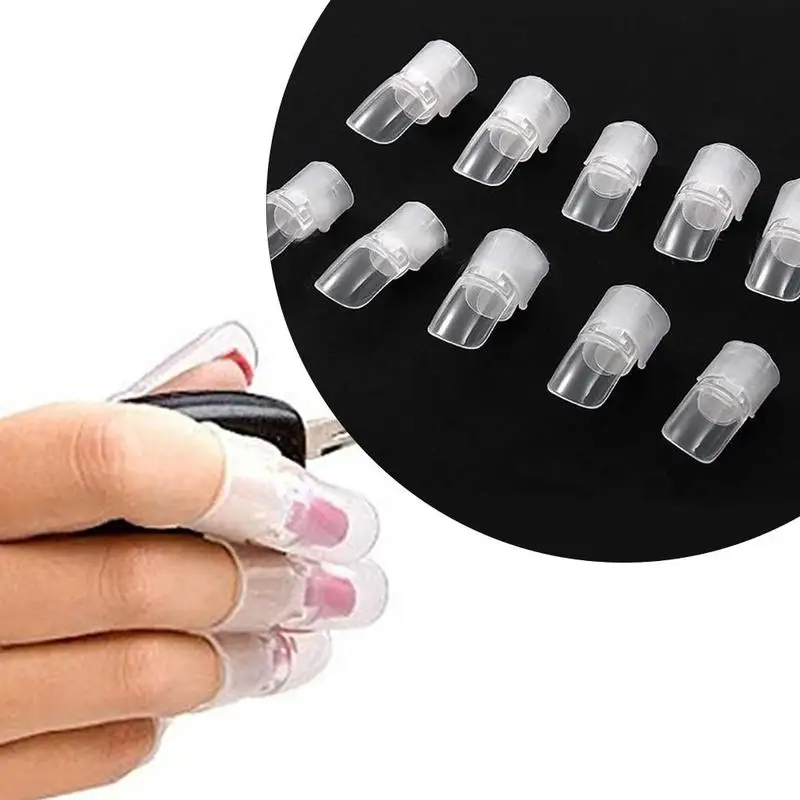 10pcs/set Nail Polish Protection Cover Professional Manicure Finger