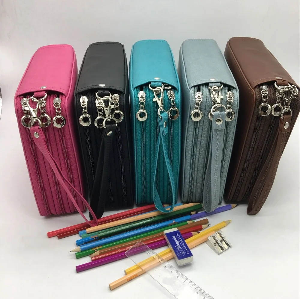 1pc painting pencil case sketch bag multi-function portable stationery 136 hole | Канцтовары для офиса и дома