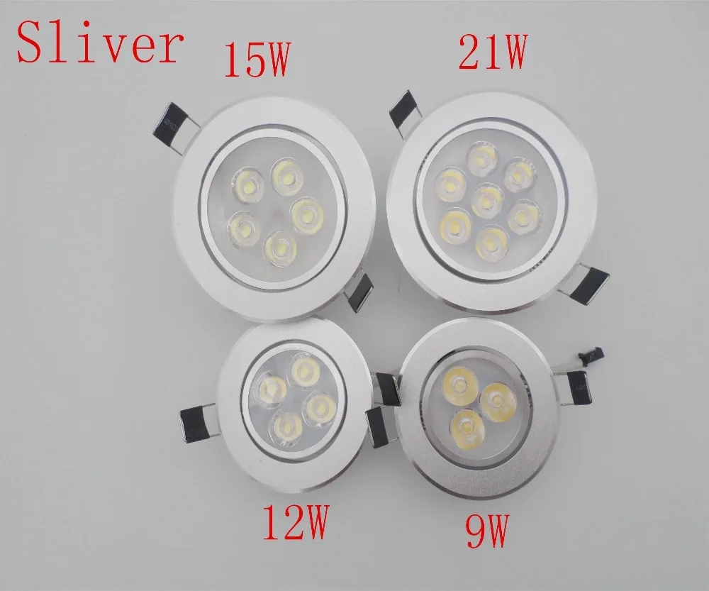 

LED Spot LED Downlight Dimmable COB Bright Recessed 9W 12W 15W 21W LED Spot light decoration Ceiling Lamp AC 110V 220V AC85-26V