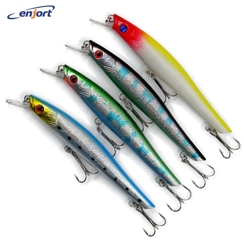

4PCS/Lot Fishing lures 14.5CM-18G-2# Hooks Minnow wobbler pesca artificial hard bait fishing tackle Swimbait tackle