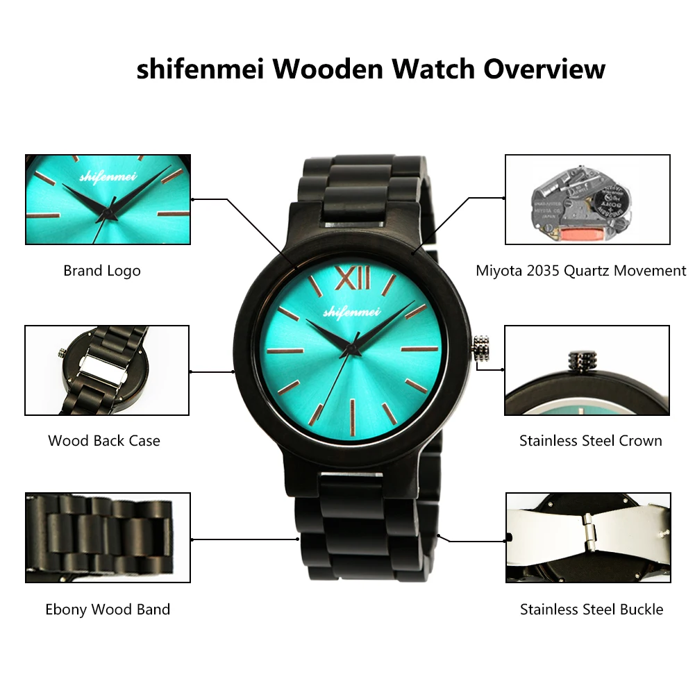 Shifenmei деревянные часы мужские ручной работы Relojes Hombre деревянные креативные Женские кварцевые наручные часы новые модные часы рождественские подарки