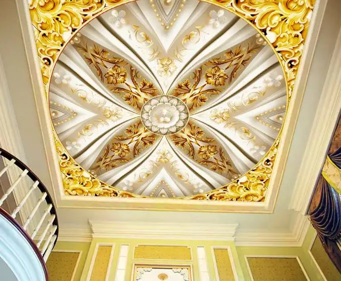 3d wallpaper ceiling custom living room Relief wallpaper roll 3d