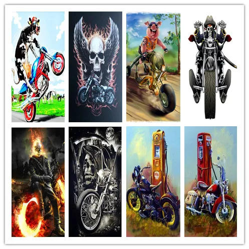 Needlework 5d Diy Diamond Painting Cross Stitch Skull Halloween gift Skeleton Embroidery Full Square Mosaic art | Дом и сад