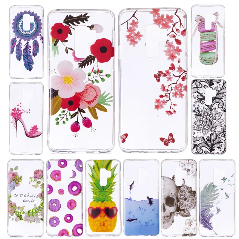 

For Samsung S9 Plus S9Plus Case Anime Animal Transparent Silicone TPU Skin Soft Back Cover Phone Case for Samsung Galaxy S9 Plus