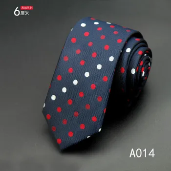 

SCST Brand 2017 New Cravate White Red Dot Print Black Wedding Neckties Slim Mens Necktie 6cm Silk Ties For Men Tie Gravata CR059