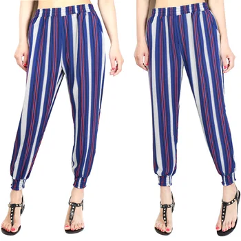 

New Print Pants Casual Trouser summer new personality Harlan style temperament wide leg print women loose pants