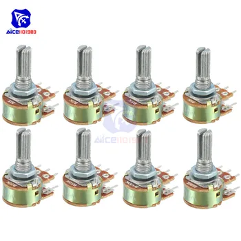 

5 PCS/Lot Potentiometer Resistor 1K 2K 5K 10K 20K 50K 100K 500K Ohm WH148 6 Pin Linear Taper Rotary Potentiometer for Arduino