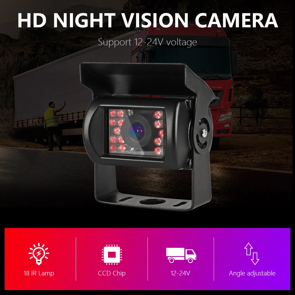 Câmera de Visão Traseira do Carro da Câmera Monitor de Visão 12-24v com a Linha de Estacionamento para Reboque Jansite Caminhão Câmera Lâmpada - rv Carro Noturna 18 11 High Quality Automóveis e motos
