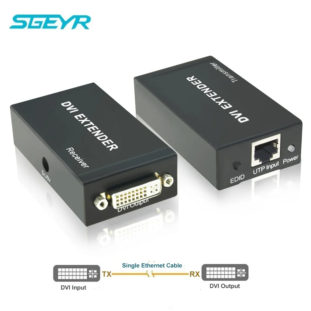 Buy SGEYR DVI Extender 196ft DVI Extender Over Single