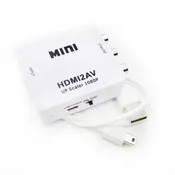 Для HDTV мини-композит 1080 P HDMI к RCA Аудио Видео AV адаптер CVBS конвертер с 3,5 мм аудио кабель VGA2AV/CVBS 1080 P