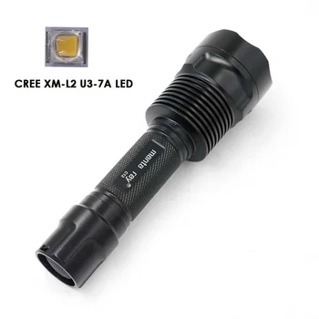 

AMC7135x10 High Power LED Flashlight Rechargeable Torch CREE XM-L2 U3-7A LED 3500K Yellow light Bicycle Lamp For Camping,Hiking