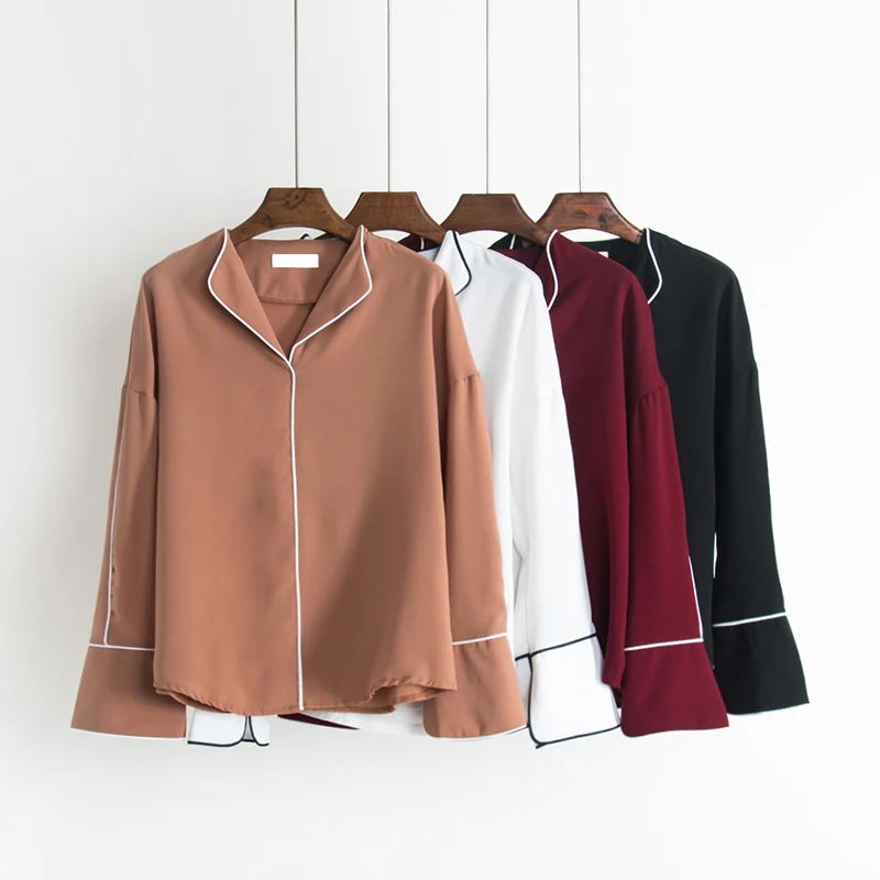 Women Summer Chiffon Blouse Round Collar Ruffles Floral