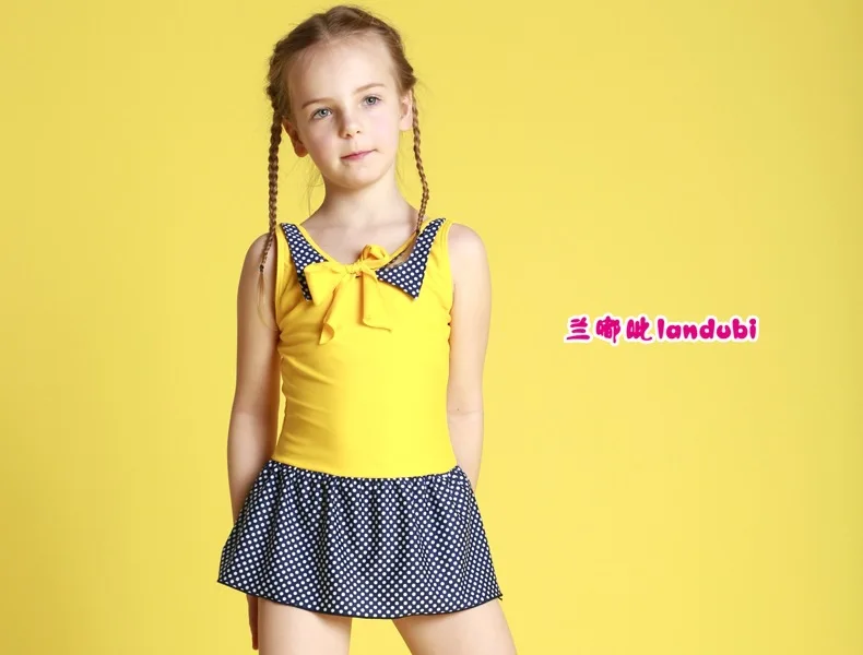 Good Quality Top Bikini 2016 Swimsuit One Piece Swimwear Girls Children Bathing Suit Kids Swimming Suit