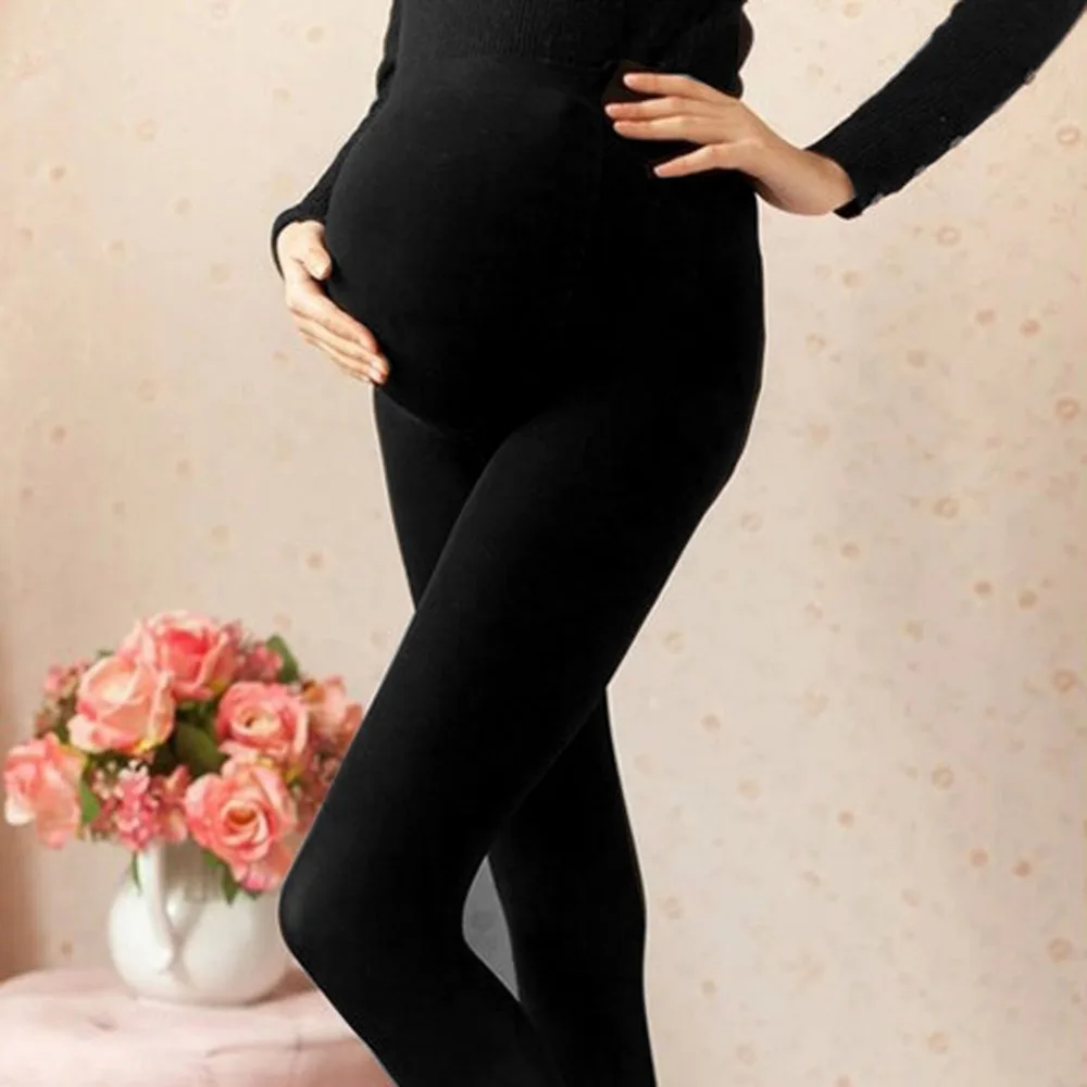 Черные/телесные 120D Женские Колготки для беременных, чулочно-носочные изделия, однотонные чулки, колготки, горячие F05