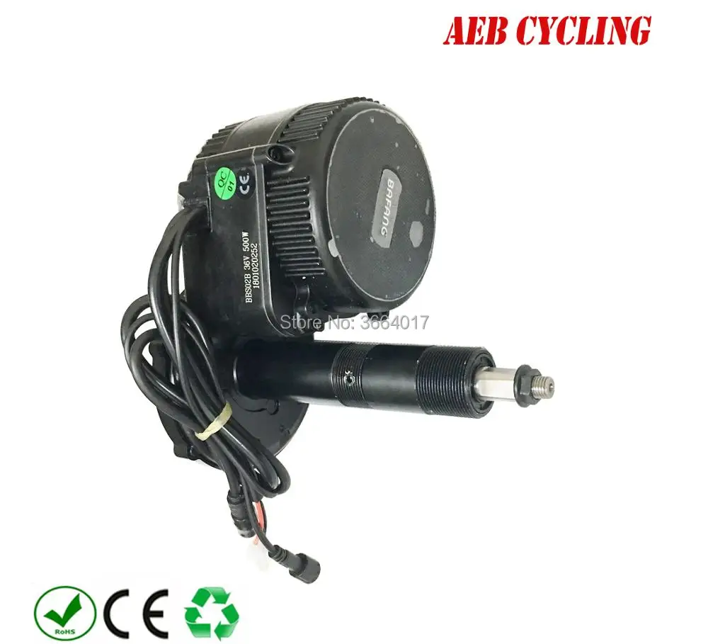 Flash Deal Bafang mid drive motor kits BBS01B 36V 250W mid crank motor with 36V 10Ah high power Lithium ion bottle type down tube battery 1