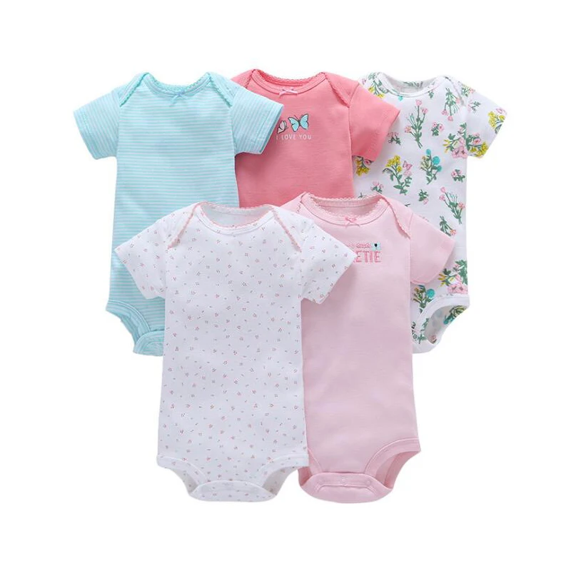 5 Pieces/Lot Infant baby bodysuits Soft cotton quality Ropa de bebe Newborn Baby clothing bebe Jumpsuit 0-24Months
