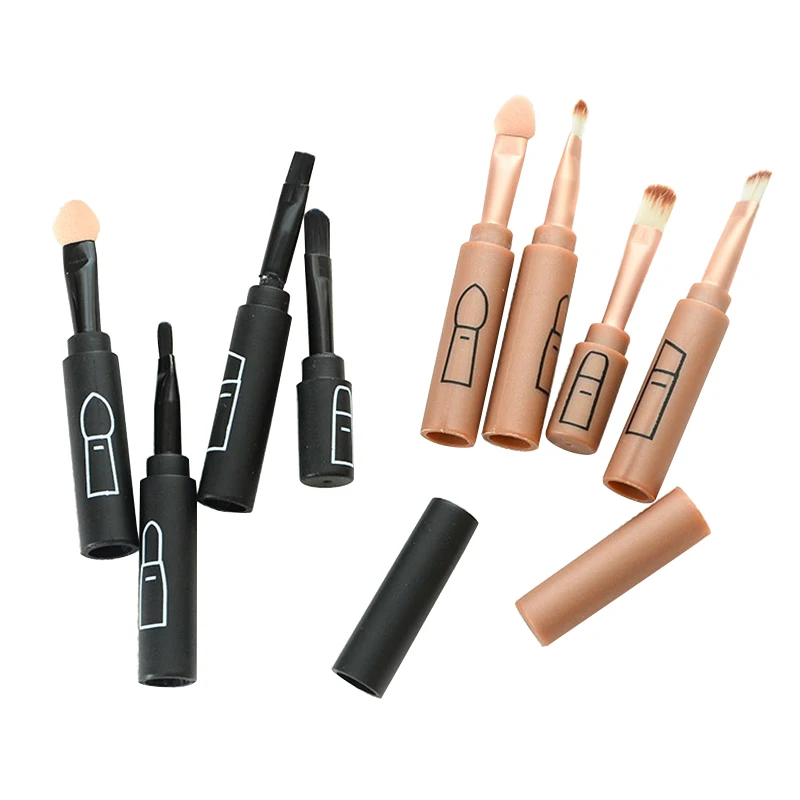

Hot 4 pcs Mini Portable Make Up Brush Set Multifuction Connectable Type Eye Shadow Brush Eye Shadow Tools Makeup Brushes HS1