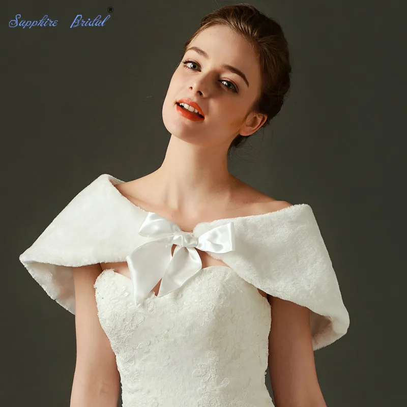 Sapphire Bridal 2018 Fur Shawl Wedding Wrap Formal Dress Cheongsam